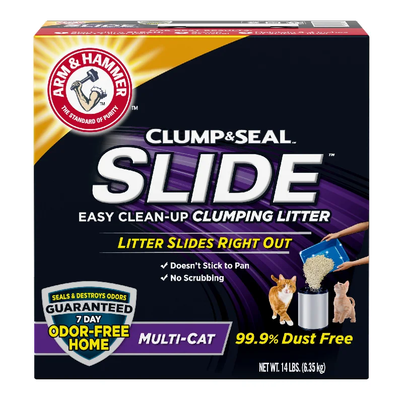 ARM & HAMMER SLIDE Easy Clean-Up Multi-Cat Clumping Cat Litter, 14 lb