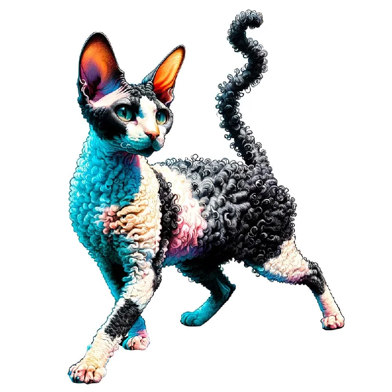 Cornish Rex Cat - Jigsaw Puzzle