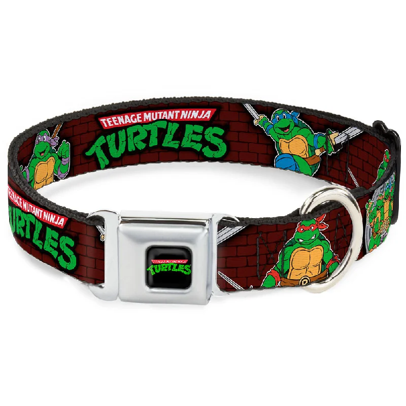 Classic TEENAGE MUTANT NINJA TURTLES Logo Seatbelt Buckle Collar - Classic TEENAGE MUTANT NINJA TURTLES Battle Poses/Group Pose7