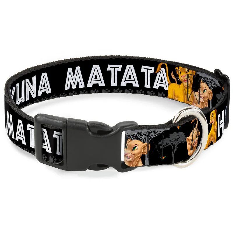 Plastic Clip Collar - Lion King Simba & Nala HAKUNA MATATA