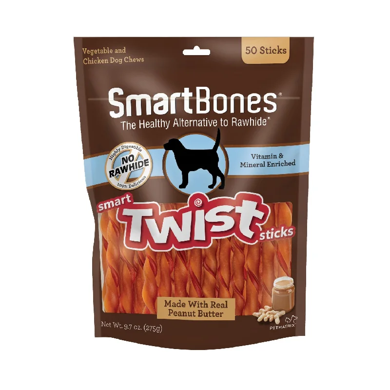 SmartBones Peanut Butter Twists Dog Treats