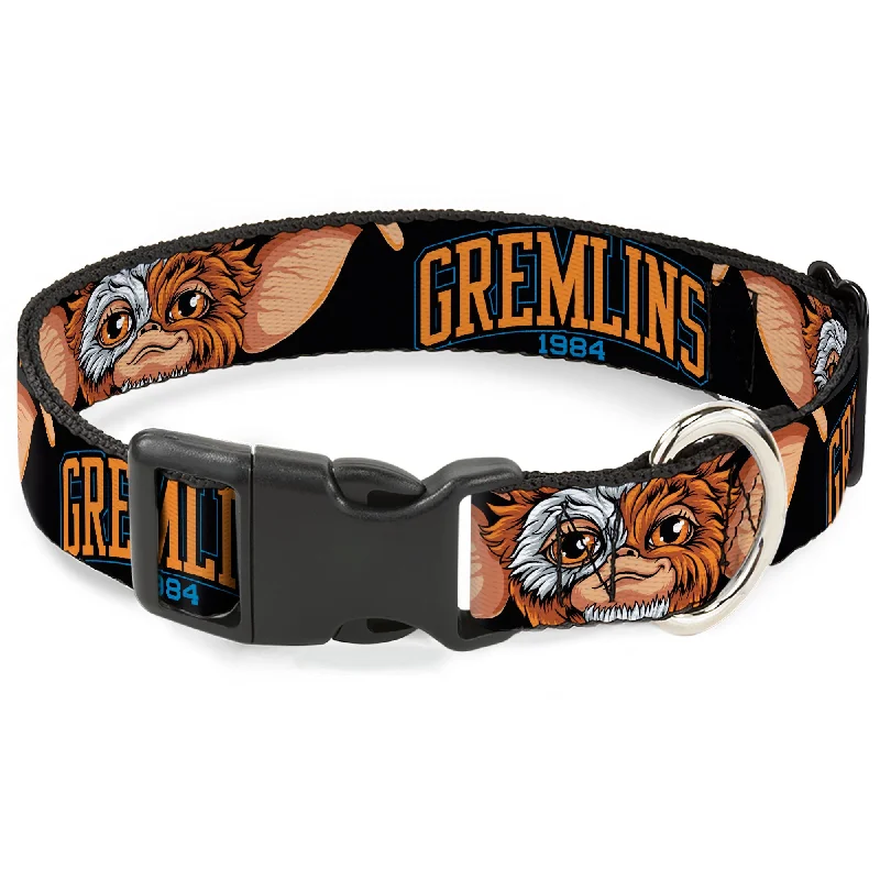 Plastic Clip Collar - GREMLINS 1984 Gizmo Face Close-Up Black