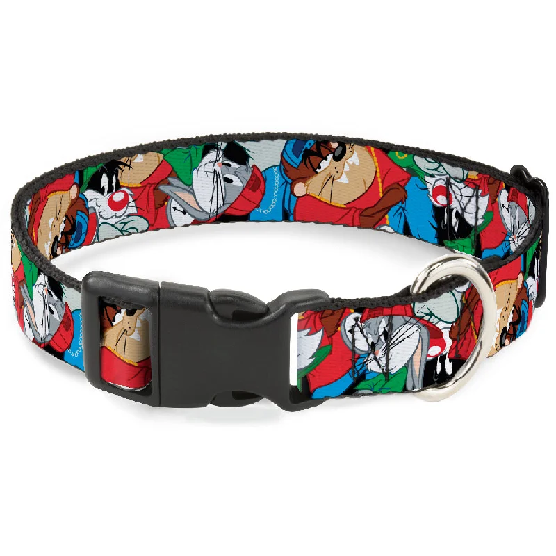 Plastic Clip Collar - Looney Tunes 3-B-Boy Stance Character Poses Stacked