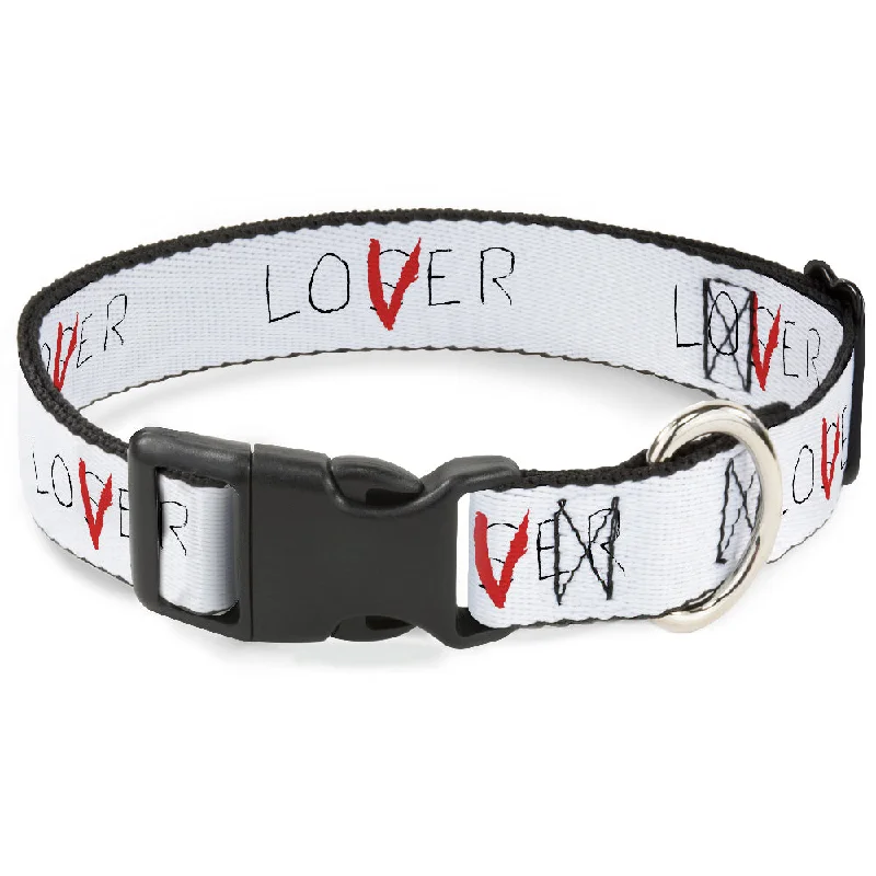 Plastic Clip Collar - It Chapter Two LOSER/LOVER White/Black/Red