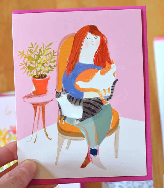 Cozy Cat Lady Card