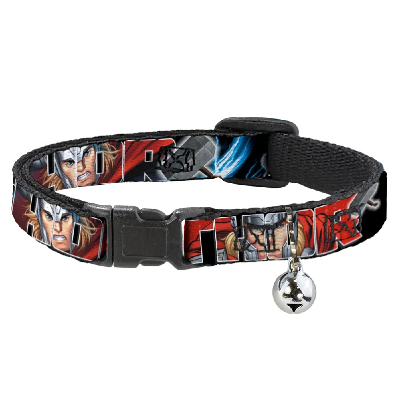 MARVEL AVENGERS Cat Collar Breakaway - THOR Poses Hammer