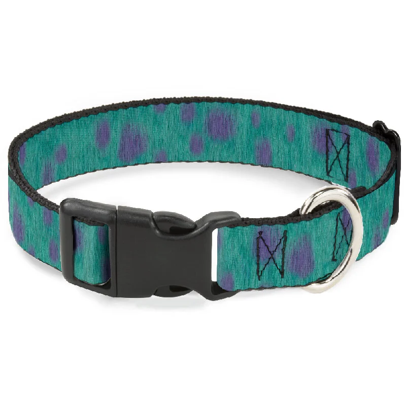 Plastic Clip Collar - Monsters Inc. Sulley Bounding Spots Blue/Purple