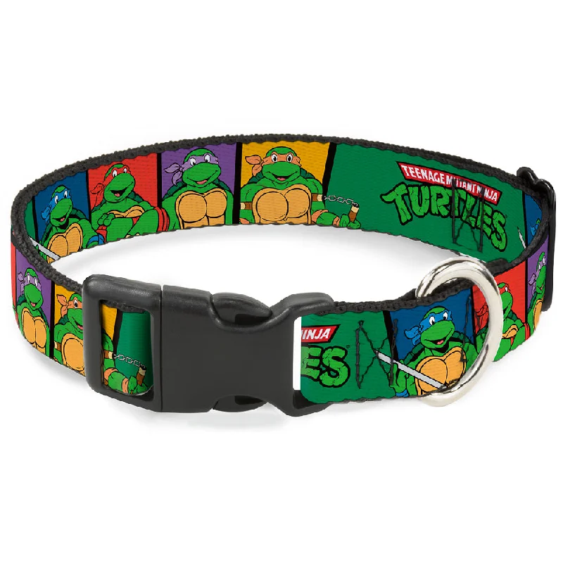 Plastic Clip Collar - Classic TEENAGE MUTANT NINJA TURTLES Group Pose3/TMNT Logo Green/Multi Color