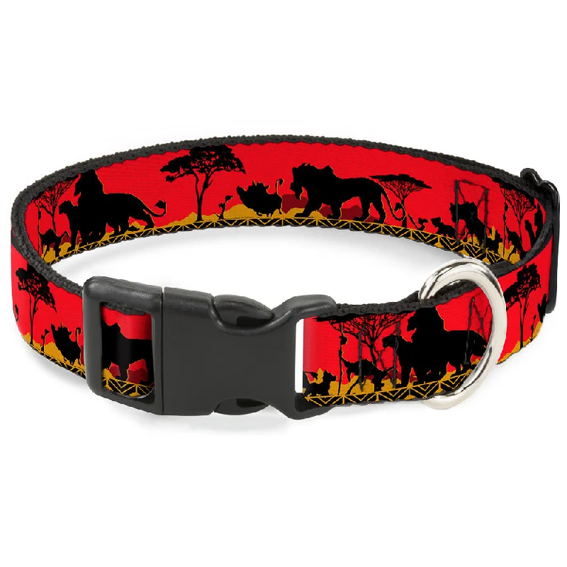 Plastic Clip Collar - Mufasa & Simba JUST CAN'T WAIT TO BE KING/Family Silhouette