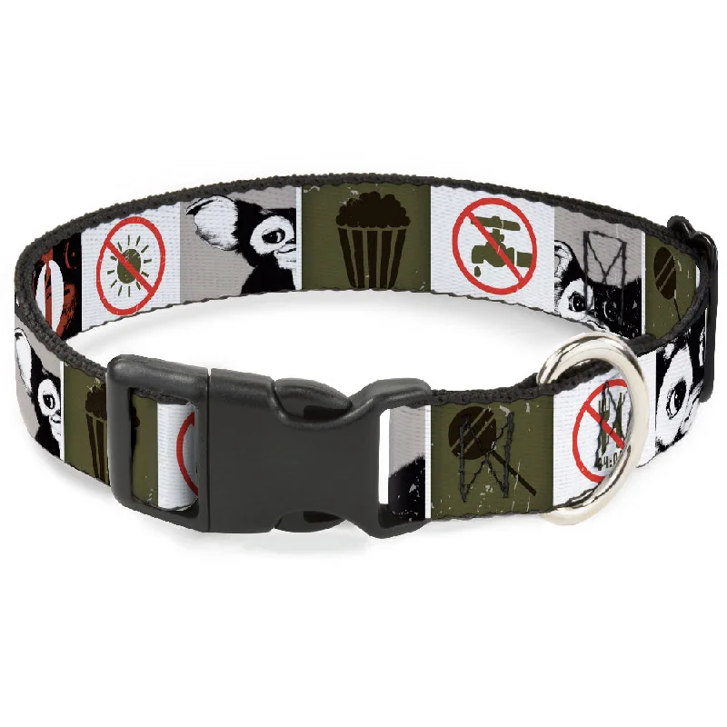 Plastic Clip Collar - Gremlins GIZMO Poses/Rules Blocks Red/Greens/Grays/White