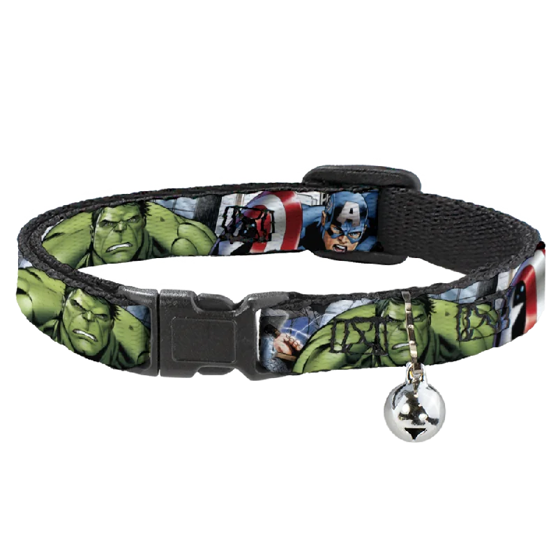 MARVEL AVENGERS Cat Collar Breakaway - Marvel Avengers Superheroes CLOSE-UP