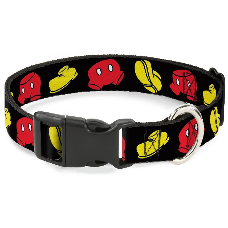 Plastic Clip Collar - Mickey Mouse Shorts and Shoes Black/Red/Yellow