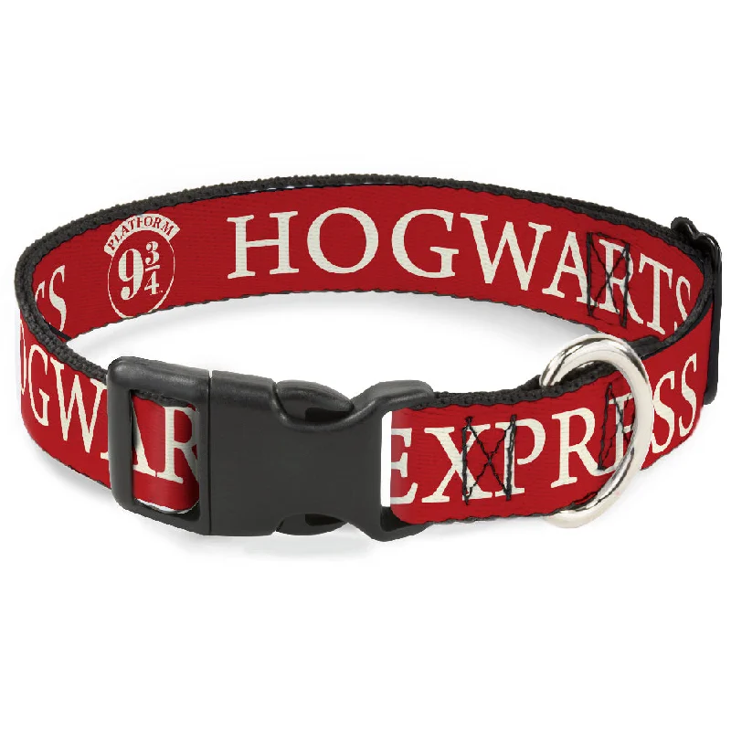 Plastic Clip Collar - HOGWARTS EXPRESS 9¾ Red/White