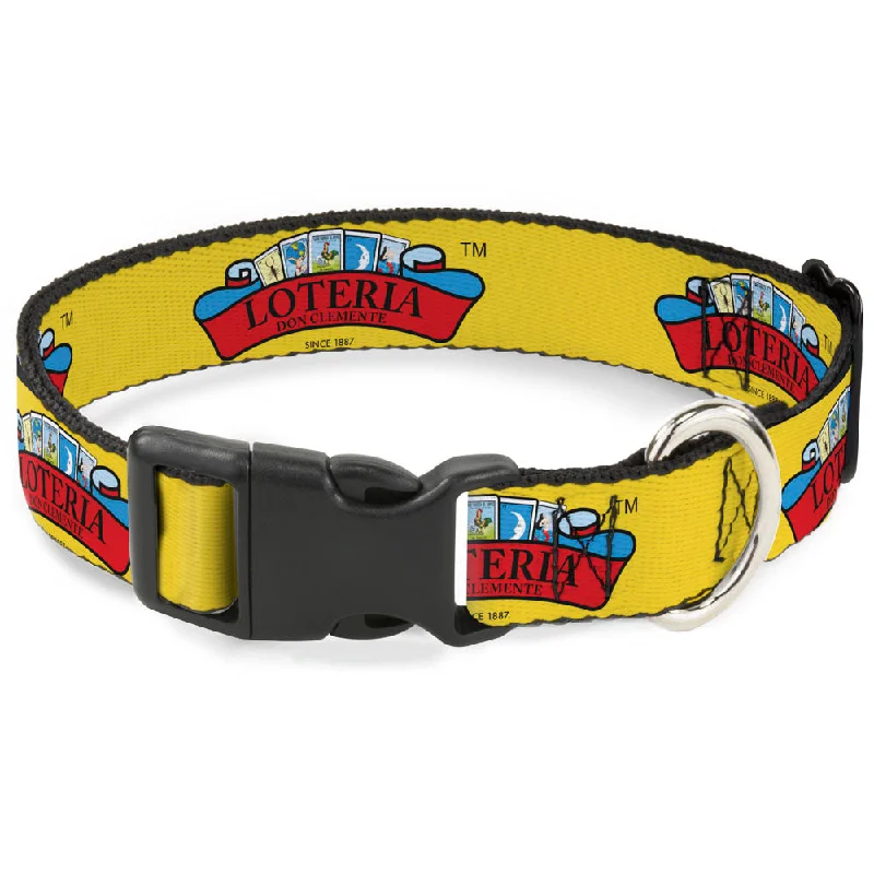 Plastic Clip Collar - LOTERIA DON CLEMENTE Logo Yellow