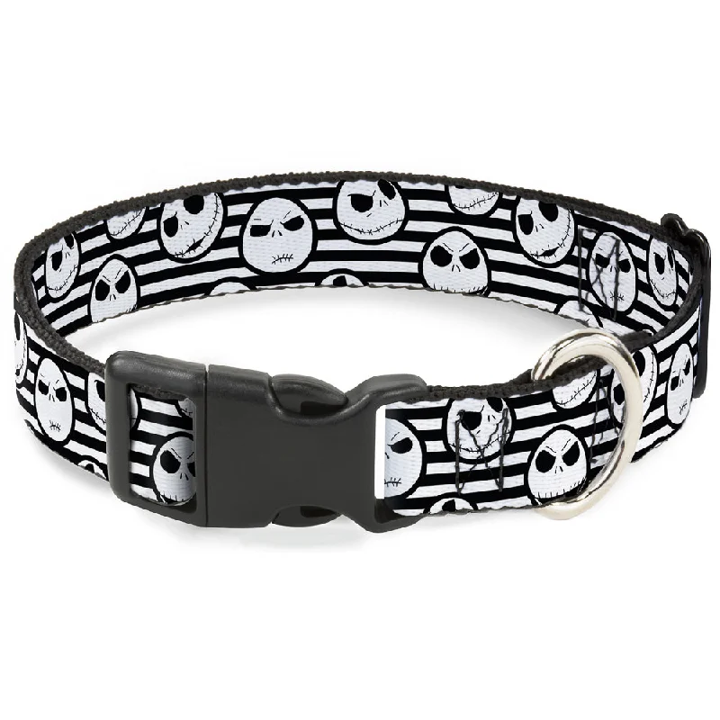 Plastic Clip Collar - Jack Expressions/Stripe White/Black