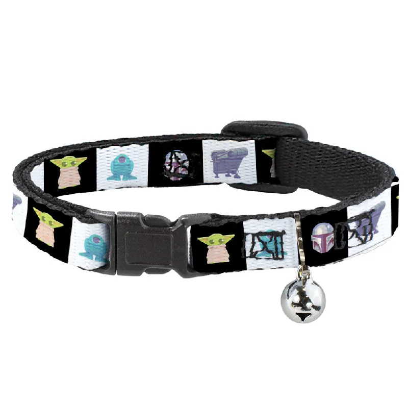 Cat Collar Breakaway with Bell - Star Wars Mandalorian 4-Character Pose Blocks