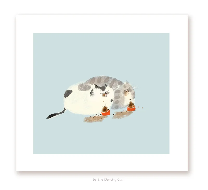 Dinner For Two - Cat Print