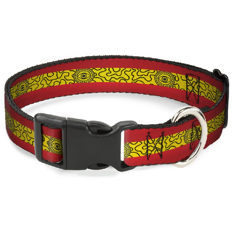 Plastic Clip Collar - Doctor Strange Eye of Agamotto Stripe Red/Gold/Black