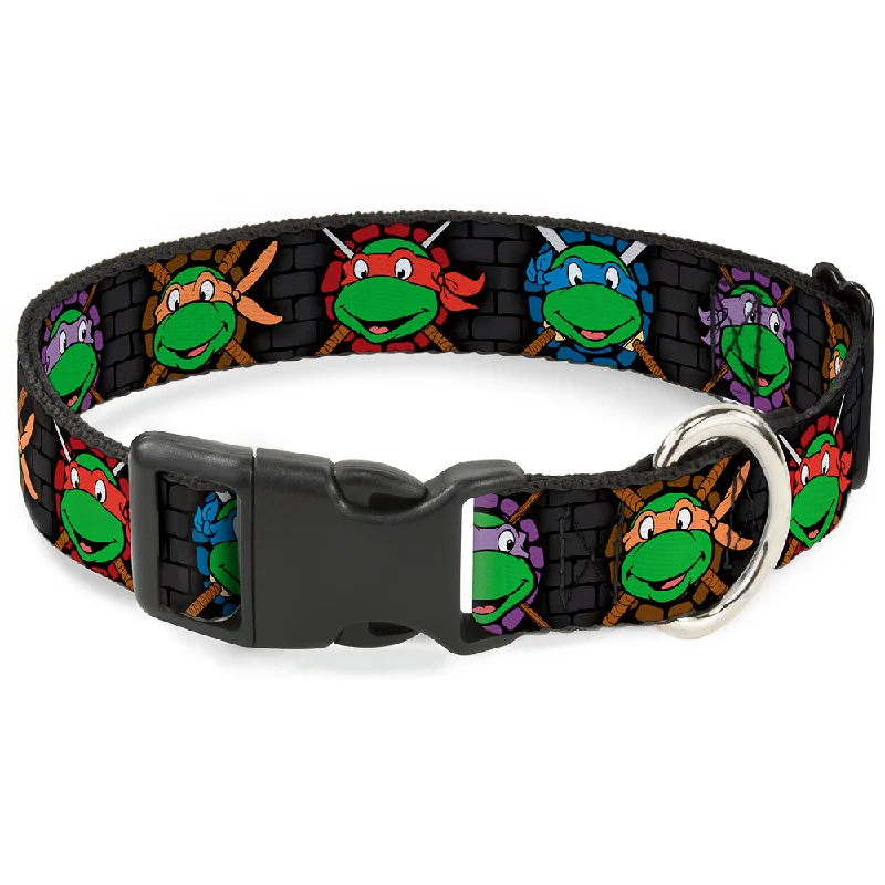 Plastic Clip Collar - Classic Teenage Mutant Ninja Turtles Expessions/Battle Gear Gray/Multi Color