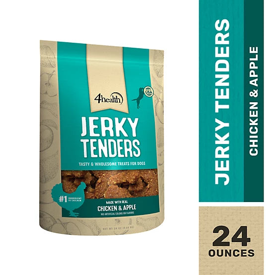 4health Chicken and Apple Flavor Jerky Tenders Dog Treats, 24 oz.