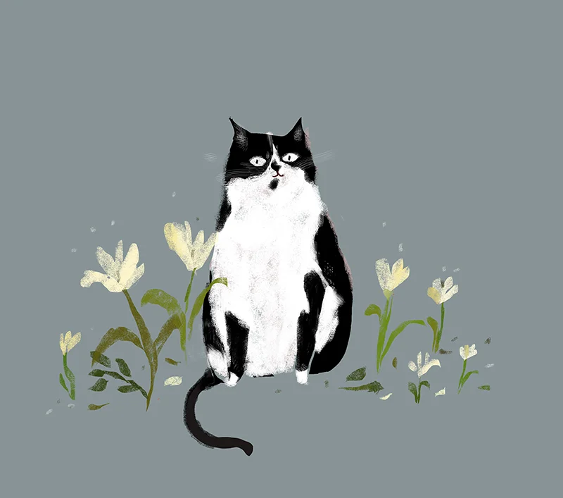 Country Cat - The Nature Lover - Cat Print