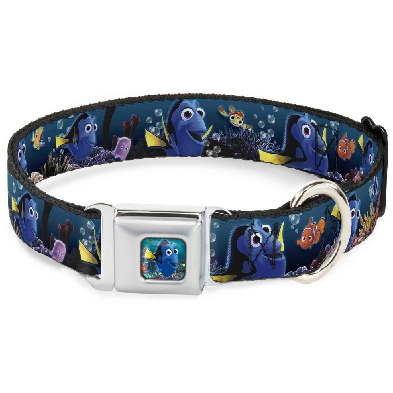 Dory Pose Full Color Seatbelt Buckle Collar - Dory Poses & Friends Under the Sea