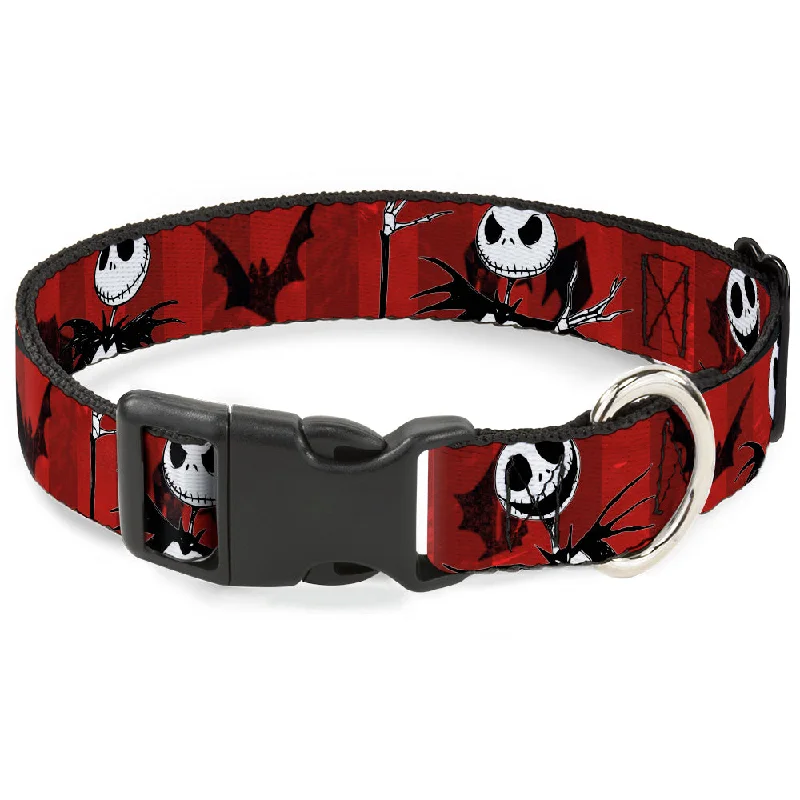 Plastic Clip Collar - NBC Jack Poses/Bats Red Stripe