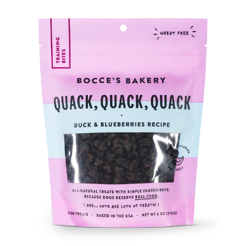 Bocce’s Everyday Training Bites Quack, Quack, Quack 6oz bag