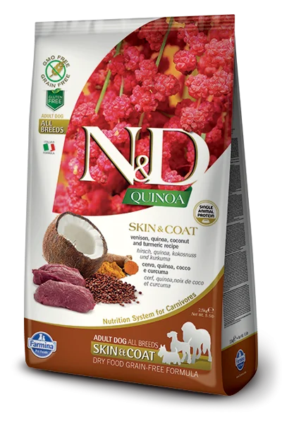 Farmina Dog Quinoa Skin & Coat Venison 5.5 lb.