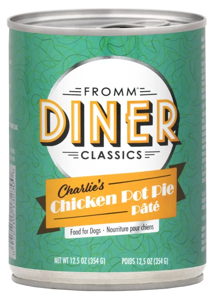 Fromm Dog Can Diner Classics Charlie's Pot Pie Pate 12.5 oz.