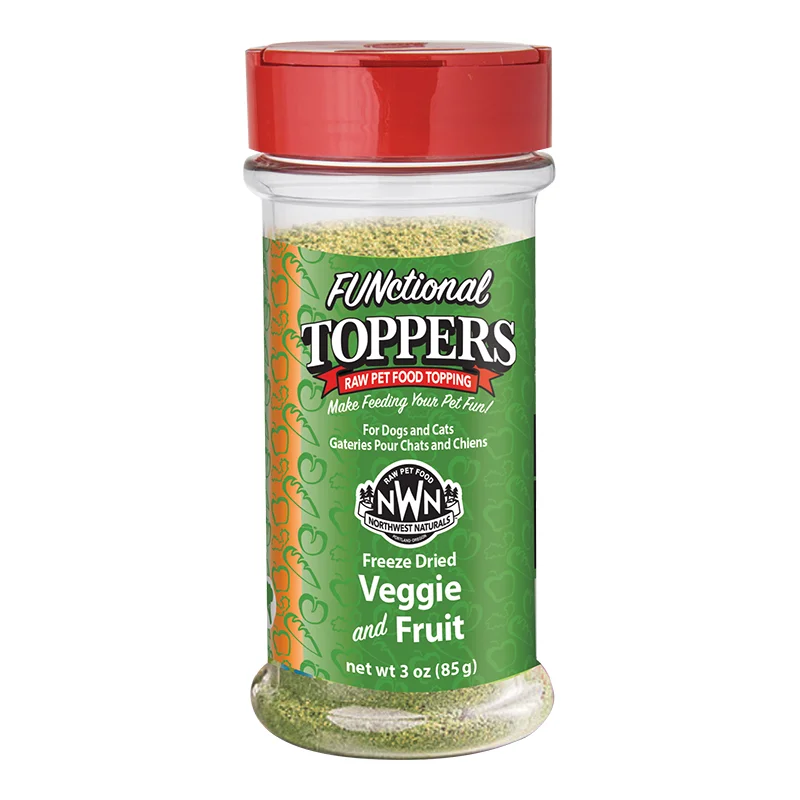 Northwest Naturals Freeze-Dried FUNctional Toppers - Veggie 3oz Shaker Jar