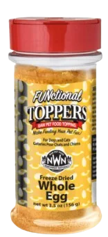 Northwest Naturals Freeze-Dried FUNctional Toppers - Whole Egg 3oz Shaker Jar