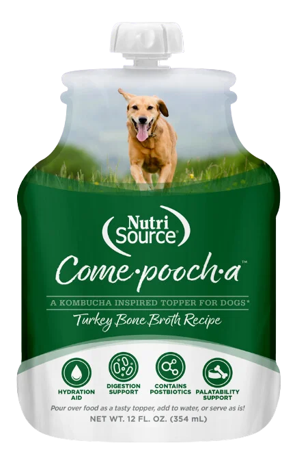 NutriSource Come-Pooch-A Turkey Broth 12oz