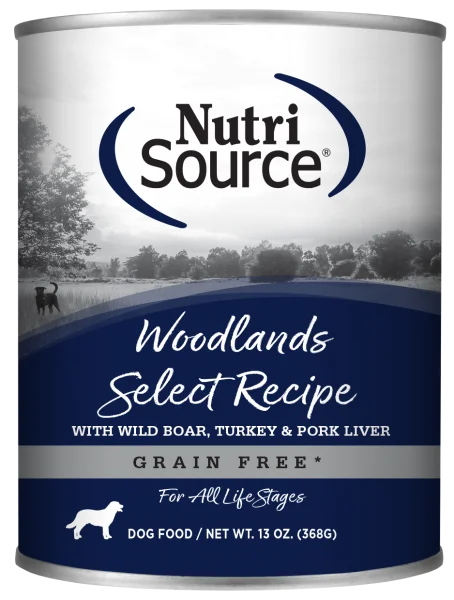 Nutrisource Dog Can Woodlands Select 13 oz.