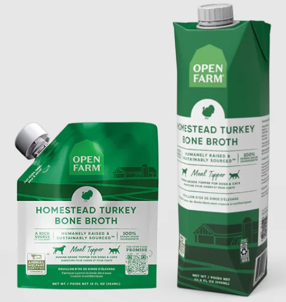 Open Farm Bone Broth Turkey 12 oz