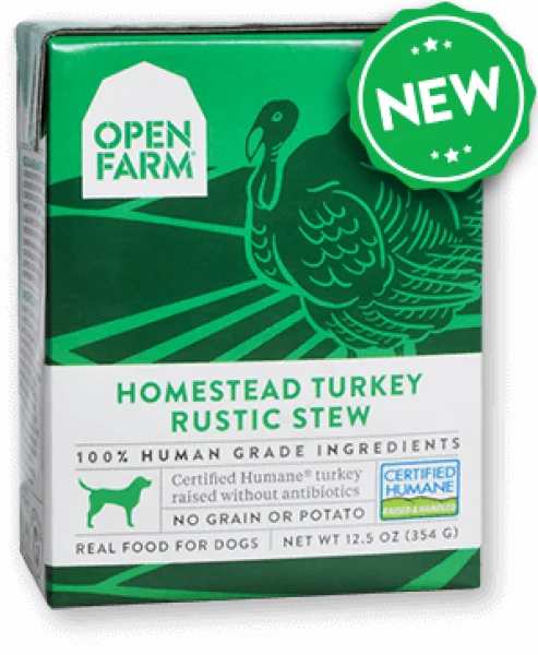 Open Farm Dog Stew Turkey Rustic 12.5 oz.