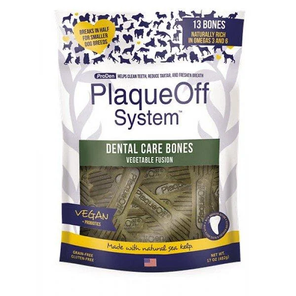 Plaque Off Dental Bones Regular Vegetable Fusion 17 oz