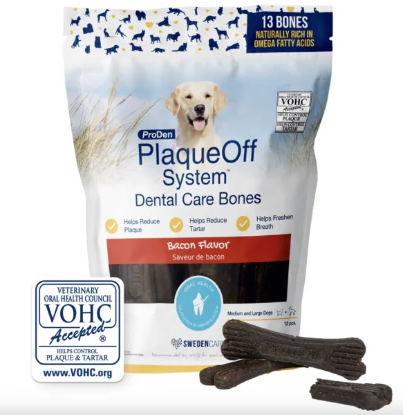 Plaque Off Dental Bones Regular Bacon 17 oz