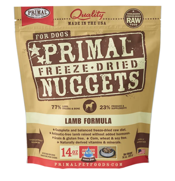 Primal Dog FD Nuggets Lamb 14 oz.