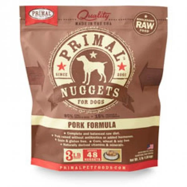 Primal Dog Nugget Pork 3 lb.