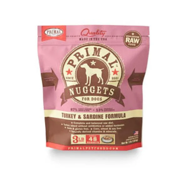 Primal Dog Patties Turkey & Sardine 6 lb.