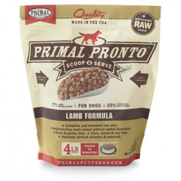 Primal Dog Pronto Lamb 4 lb.