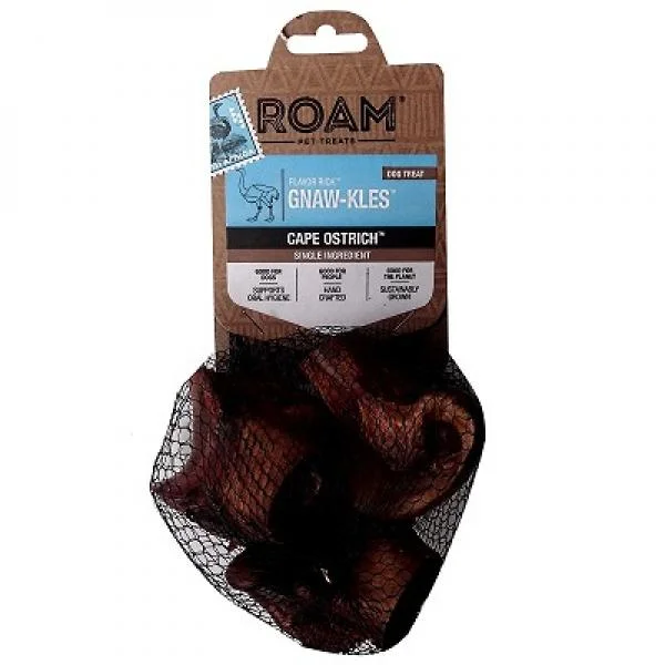 Roam Gnawkle Ostrich Knuckle Chew Small 2 pk