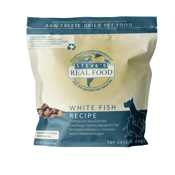 Steve's Freeze-Dried Whitefish Nuggets 1.25 lb.