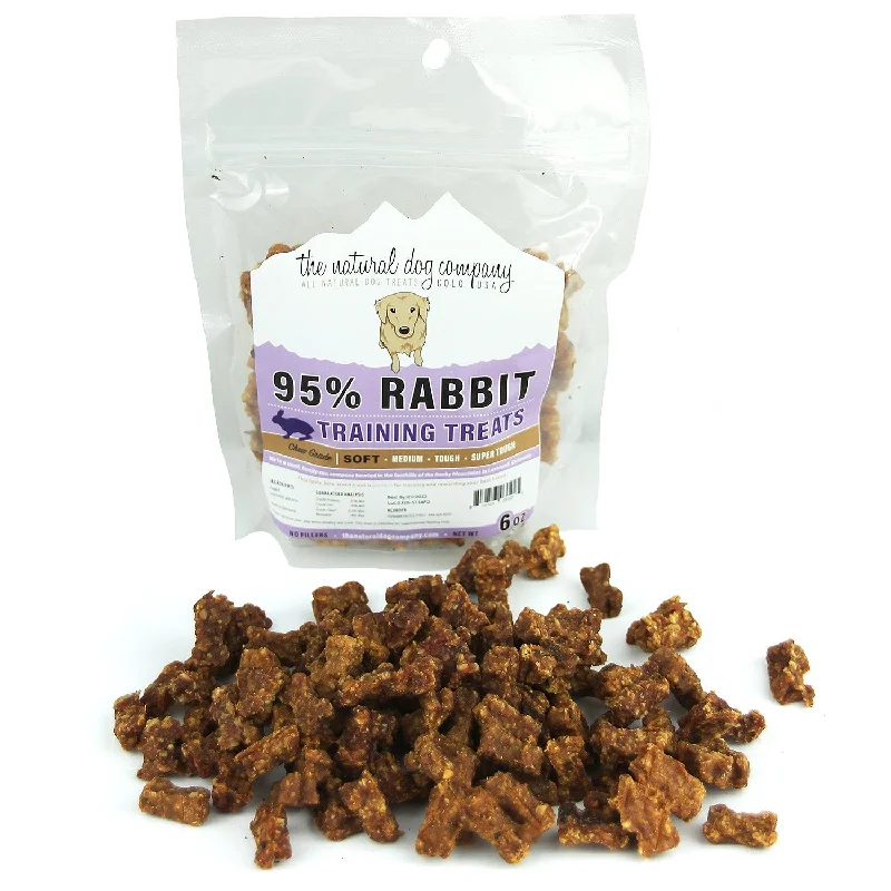 Tuesday's Natural Dog Company 95% Meat Training Bites - Rabbit 6oz Bag