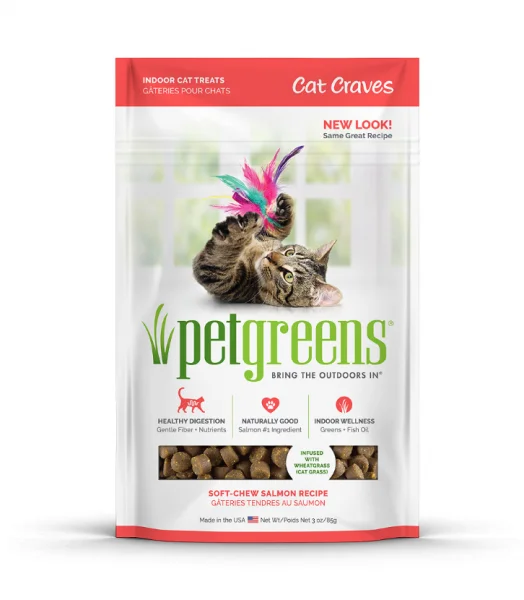 Bellrock Pet Greens Cat Savory Salmon Treats 3 oz.