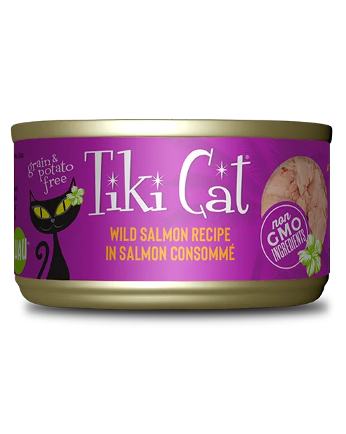 Tiki Cat Hanalei Luau Wild Salmon in Salmon Consomme 2.8oz