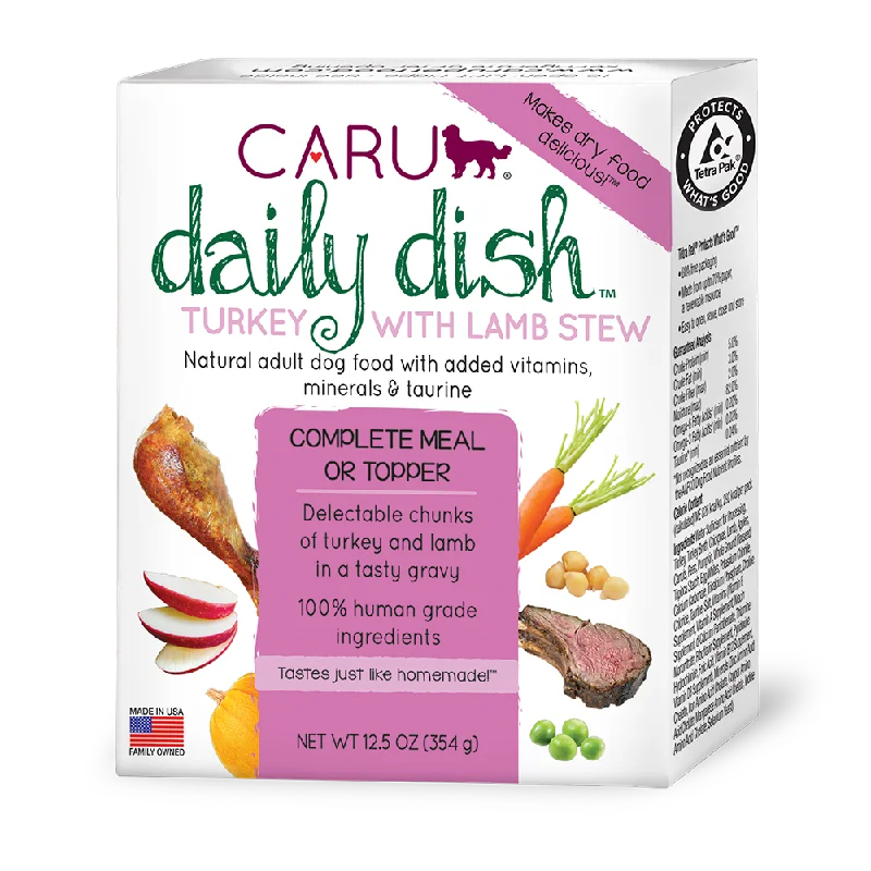 Caru Daily Dish Turkey & Lamb Stew for Dogs