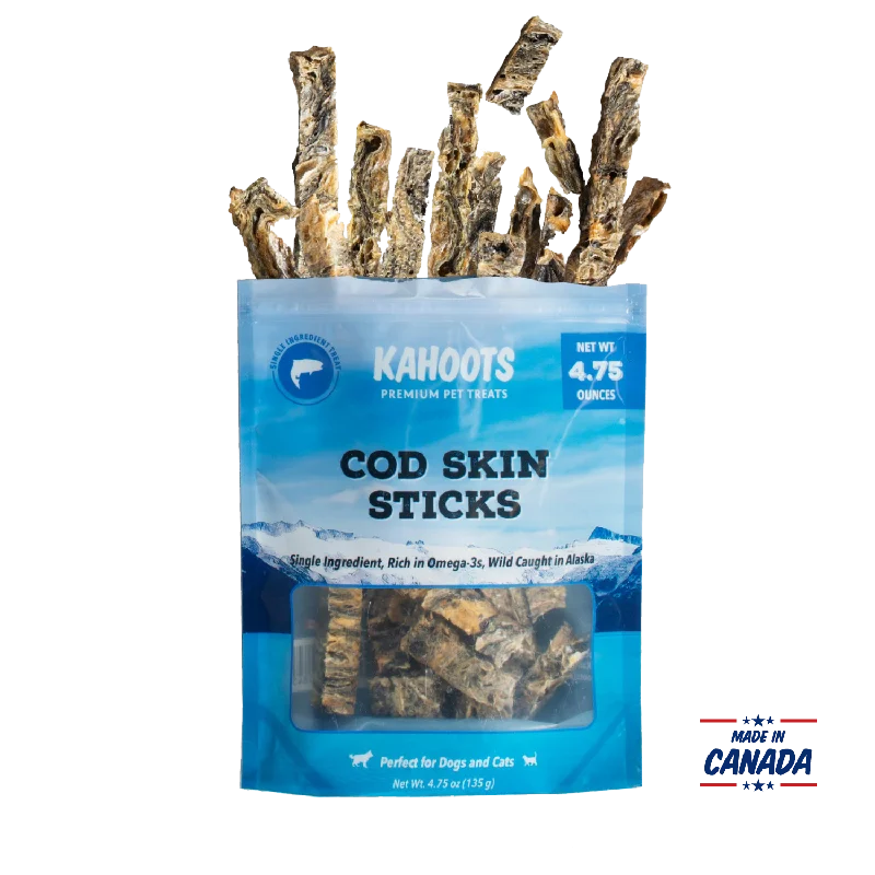 Wild Alaskan Cod Skin Sticks