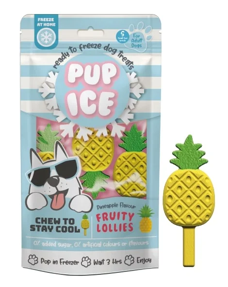 Pup Ice Fruity Lollies Pineapple 3-Pack